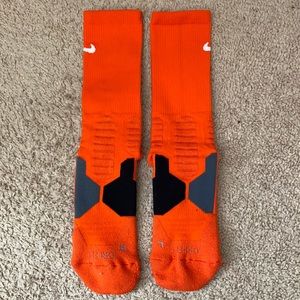 Nike Elite Basketball Orange Socks Large